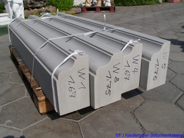 Profilgesimsfertigteile