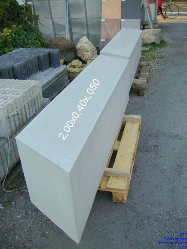 Sichtbeton - Parallelogrammquader