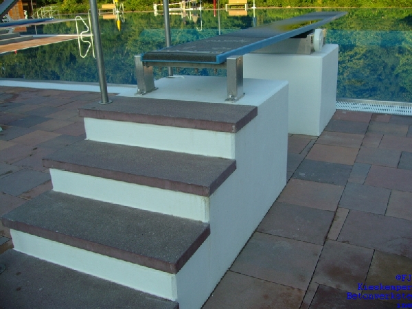 eingebaut ( Freibad Warendorf Sprungbrett )